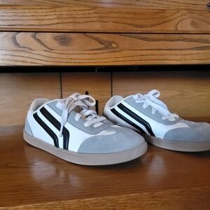 Cat & Jack White, Gray & Black Kids Lace-Up Sneakers